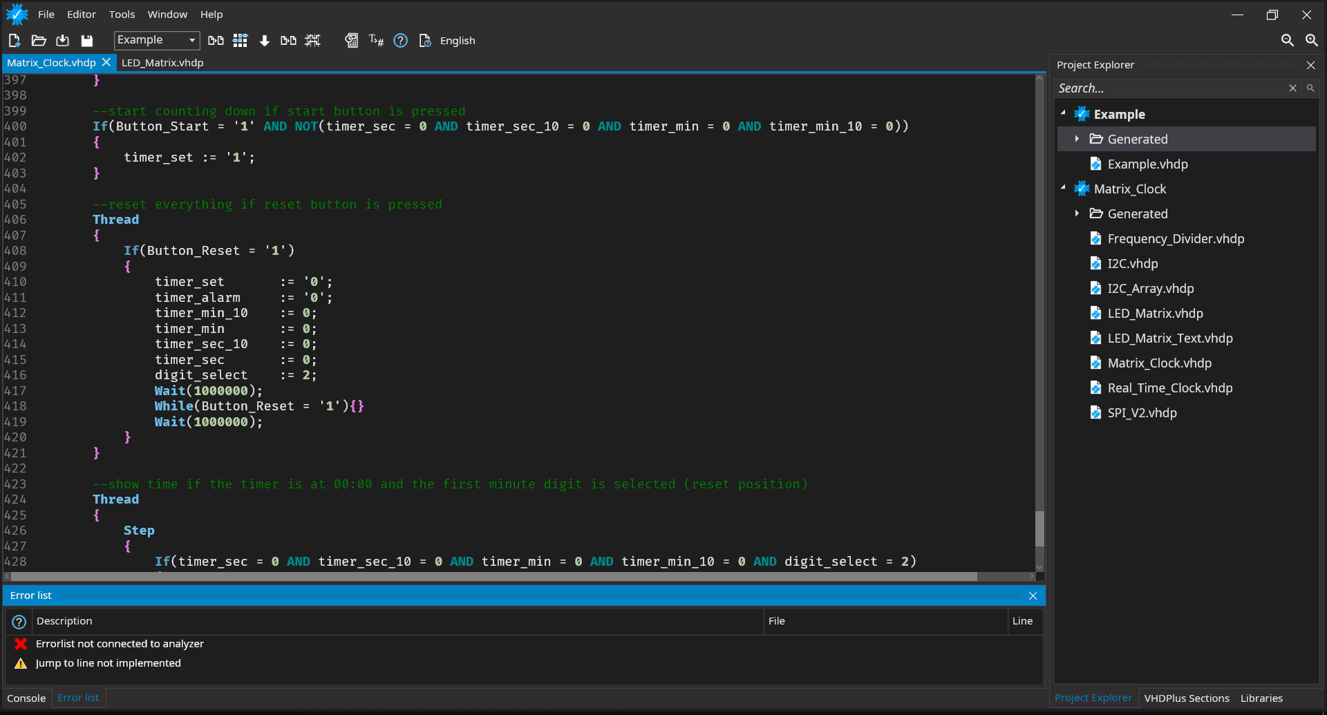 IDE Screenshot